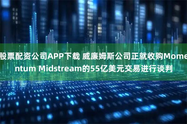 股票配资公司APP下载 威廉姆斯公司正就收购Momentum Midstream的55亿美元交易进行谈判